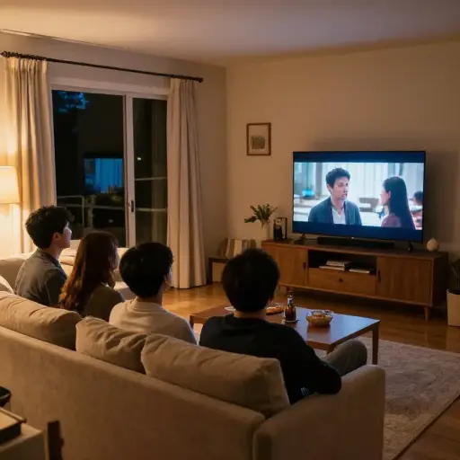 周五他们被允许熬夜看电影。