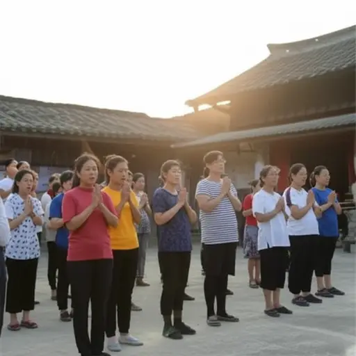 村民们每天早晨都会向哈里祈祷，寻求祝福。