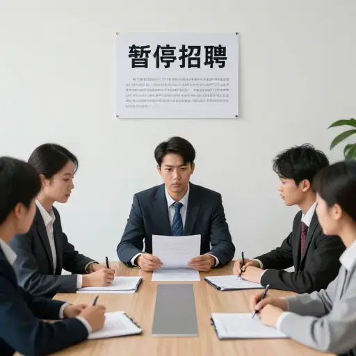 公司实施了削减，导致了招聘冻结。