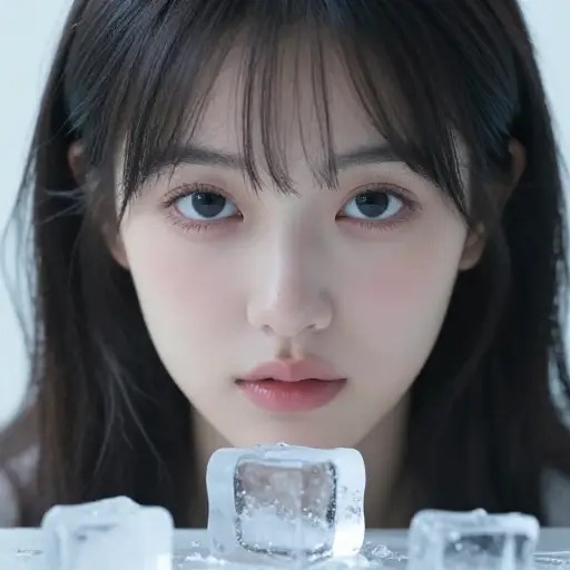 她的眼睛能融化冰。