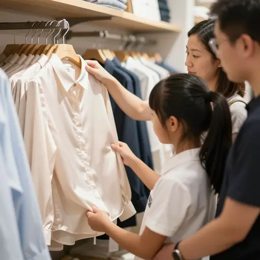 这件女衬衫是丝绸做的。