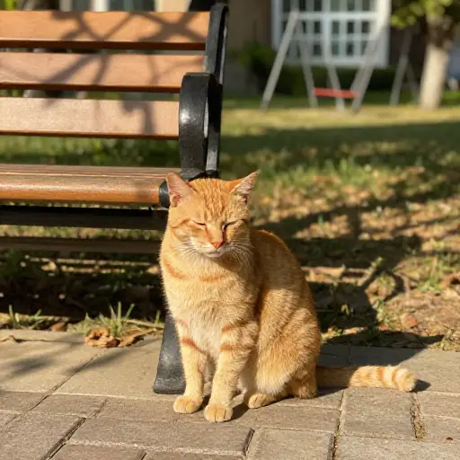 有趣的是，那只流浪猫每天准时在下午三点出现。
