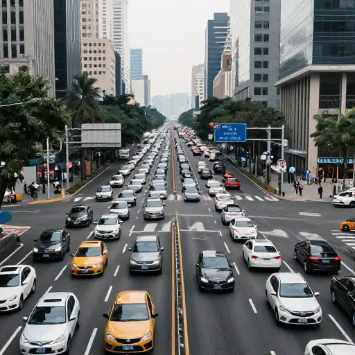 关于城市内交通，首先想到的主要问题是城市道路网络。