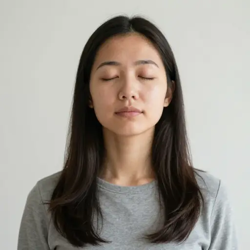 她在回应前做了几次深呼吸让自己冷静下来。