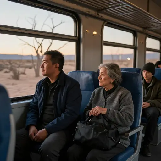 整段旅途中，谁都没说过一句话。