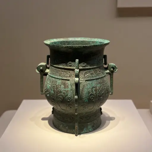 这件古代文物是用实心青铜锻造的。