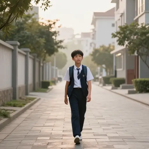 我的弟弟是一名学生。