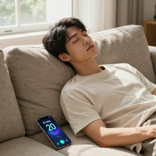 我休息了20分钟。