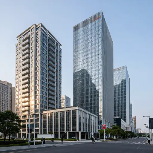 他在市中心拥有多处房产。