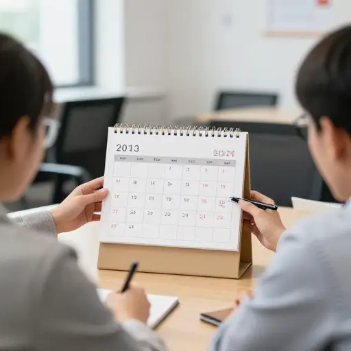 我们把会议安排在下下周四吧。