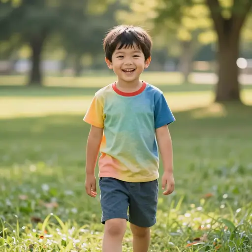 他是一个小男孩。