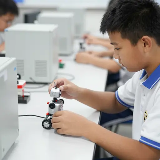 她对科学和技术感兴趣。