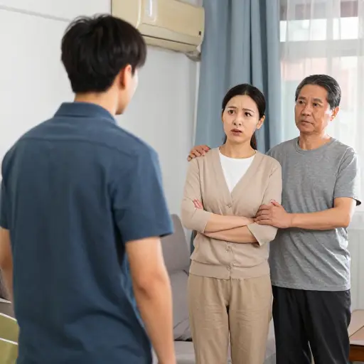 他因为迟到，一开始就给我父母留下了坏印象。