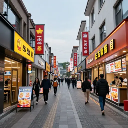 快餐店正在全镇各地开张。