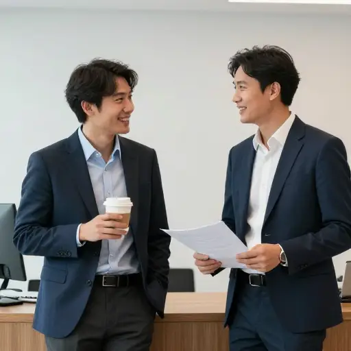 他在同事中找到了一位很棒的伙伴，他们兴趣相投。