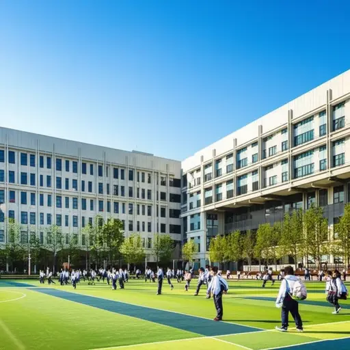 我的新学校很不一样。