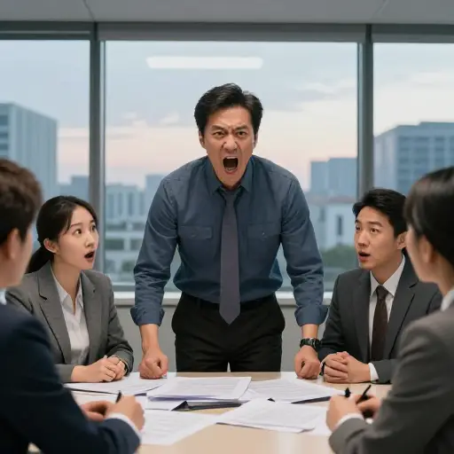 在多年的压力之后，他终于爆发了，对每个人大喊大叫。