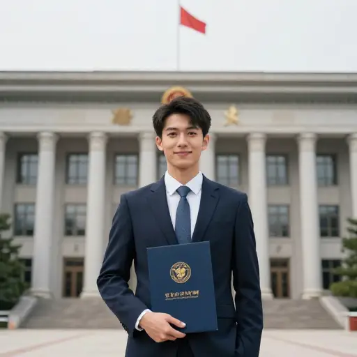 毕业后他加入了外交部门。