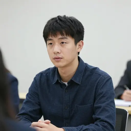 他朝我微微点头示意他知道我在说什么。