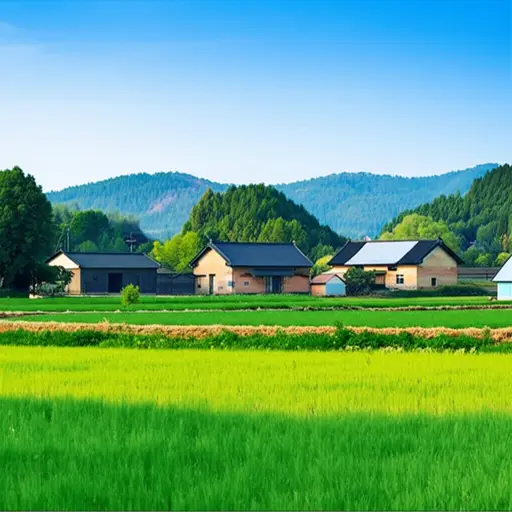 他们住在一个宁静的村庄里。