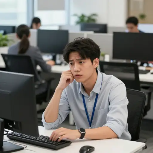 他花了一些时间来适应新的工作环境。
