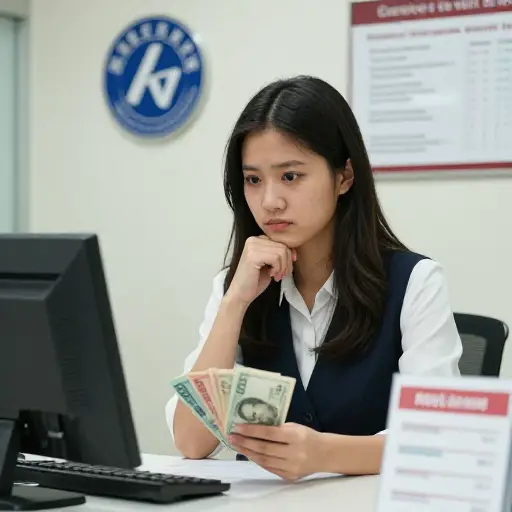 她决定将一大笔钱存入一个高利息的储蓄账户。