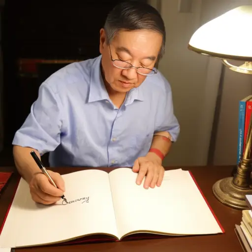 这位作家在书的扉页上签下了他的姓氏康威。