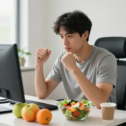 不良饮食可能引起疲劳，但我不认为这里情况如此。