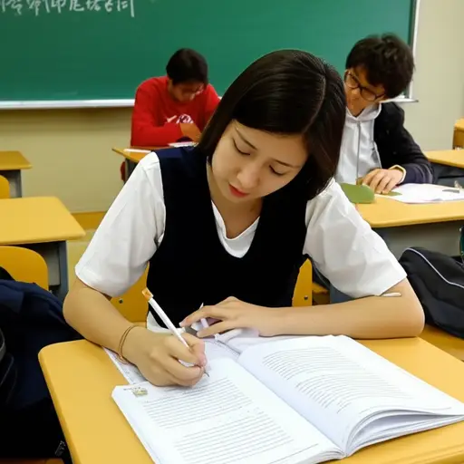 她在大学里学习印度尼西亚语。