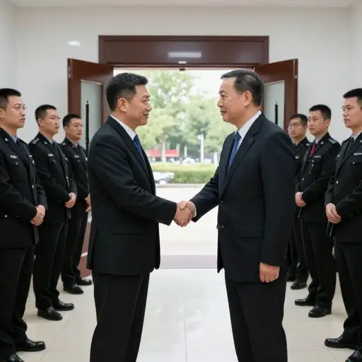 两位领导人会晤期间，安保非常严密。