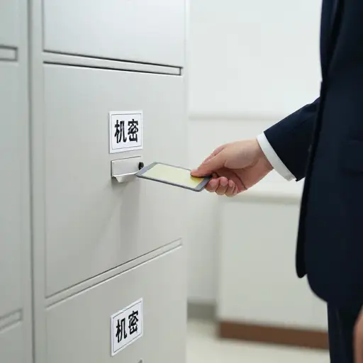 机密文件的访问仅限于授权人员。
