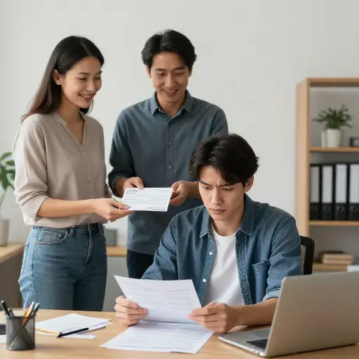 我开始创业时，父母借了一笔钱帮我渡过难关。