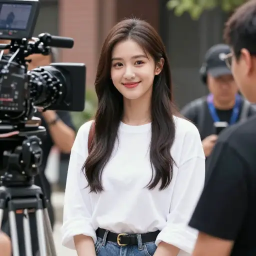她主演一部受欢迎的电视剧。