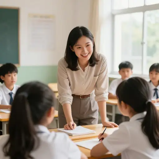 好老师会与学生积极互动。