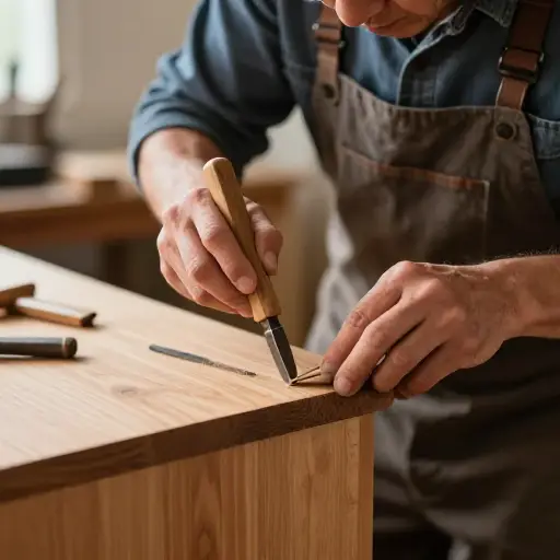 他的工具很原始，但它们完成了工作。
