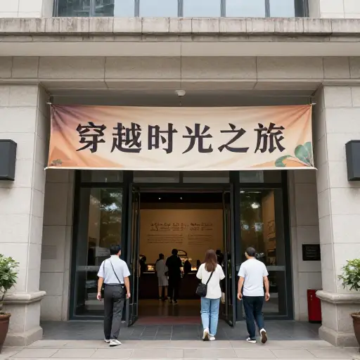 展览的标题是‘穿越时光之旅’。