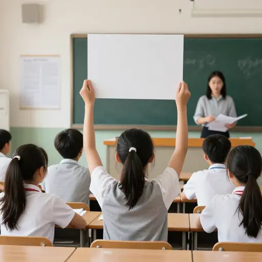 学生们坚决抵制被强加观点。
