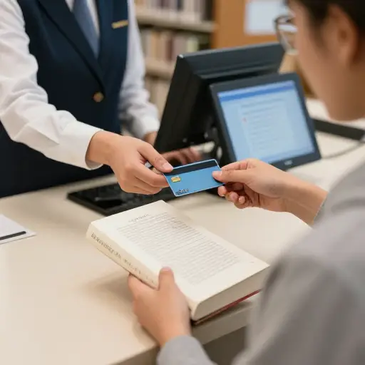 因为书逾期了，我不得不缴纳图书馆罚款。