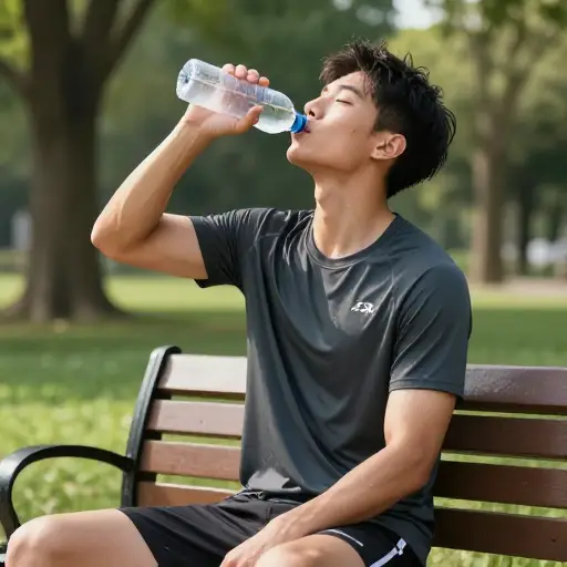 运动后喝水有助于恢复身体的生理平衡。