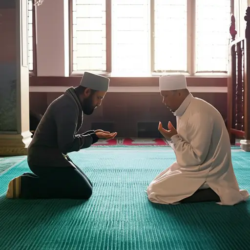 伊斯兰教教导人们要虔诚祈祷和帮助他人。