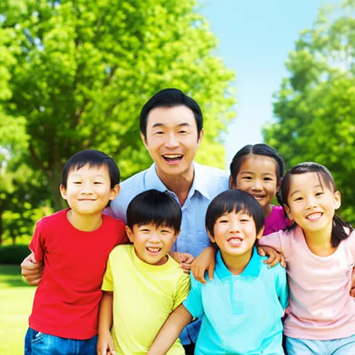 看到孩子们开心的笑容，他感受到了真正的幸福。