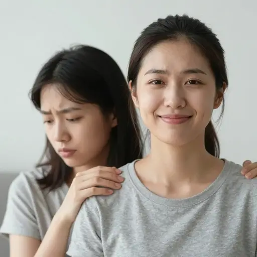 她的关心让人觉得勉强而虚伪。