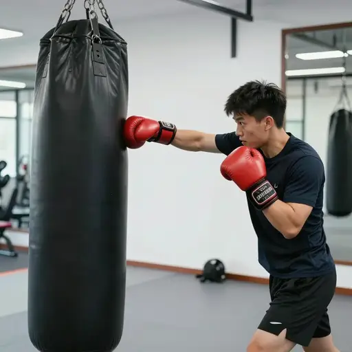 他打了我一拳，然后我们就开始打架。