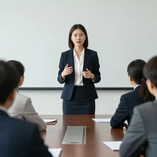 她是一位强势的领导者，总能表达清楚自己的观点。