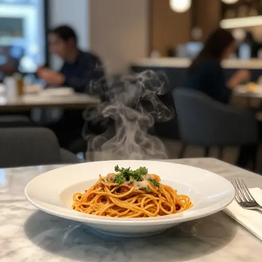 你一定要尝尝那家新餐厅的意大利面。