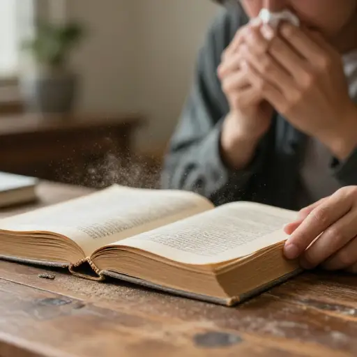 那本旧书上的灰尘让我打了个喷嚏。