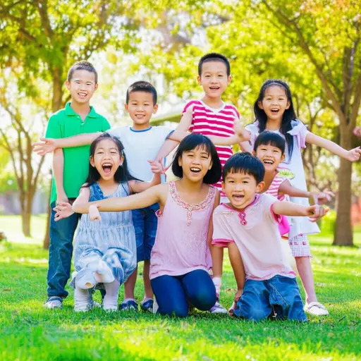 孩子们的笑声总能让我心情变好。