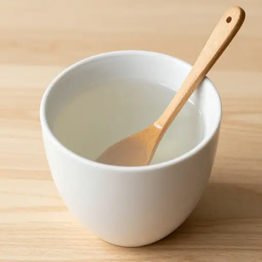 搅拌后，水变得浑浊不清。