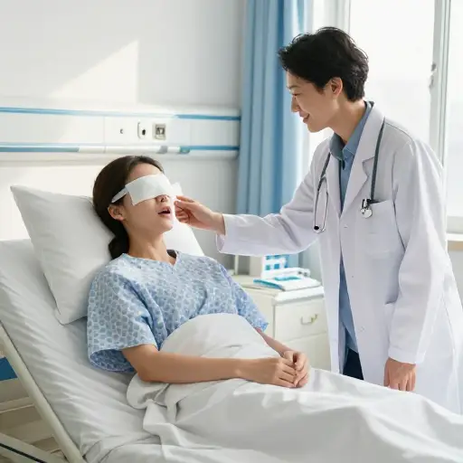 恢复她视力的手术取得了完全的成功。