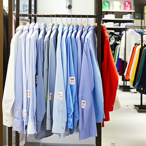 商店里正在打折出售衬衫。